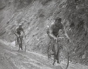 (Bartali e Bobet sulle strade del Tour)